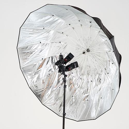 0000231995| Lastolite Mega Umbrella 157cm Silver Parabolic