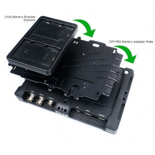 SmallHD DP7 Adapter Plate W/ Canon LPe6 Bracket