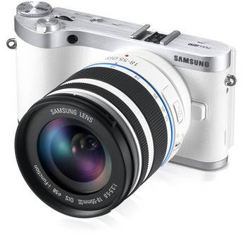 0000007990| Samsung NX300 White- 20.3MP Mirrorless Digital Camera