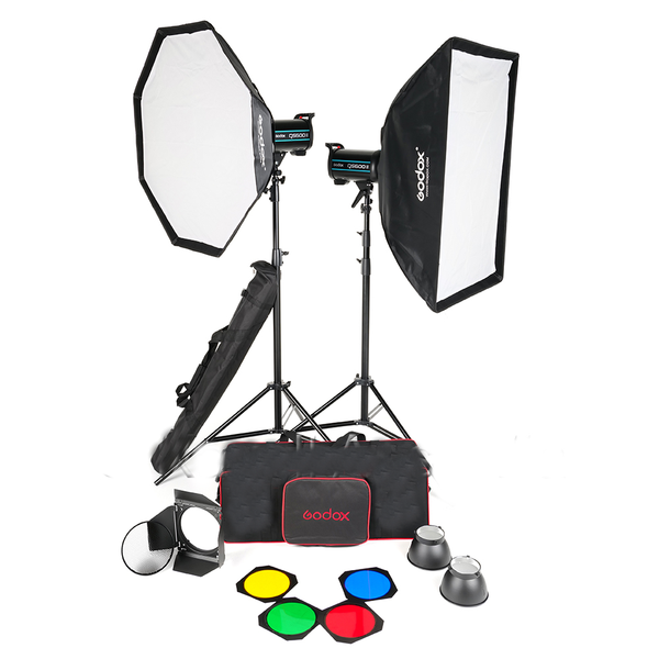 0000212750| Godox QSII 600/600 Pro Series Flash Kit