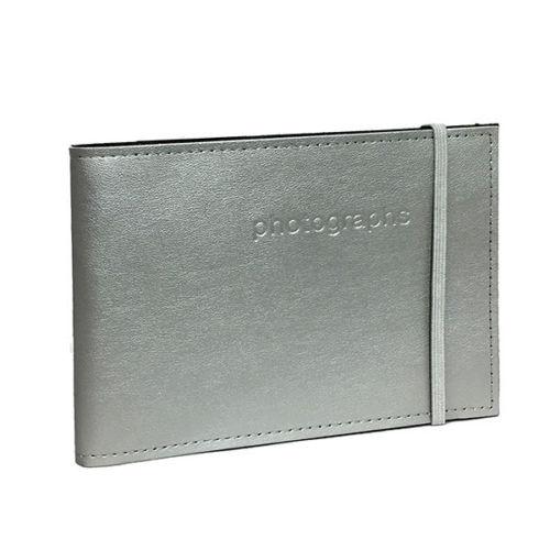 0000001495| Profile  Citileather 4x6" Silver Album