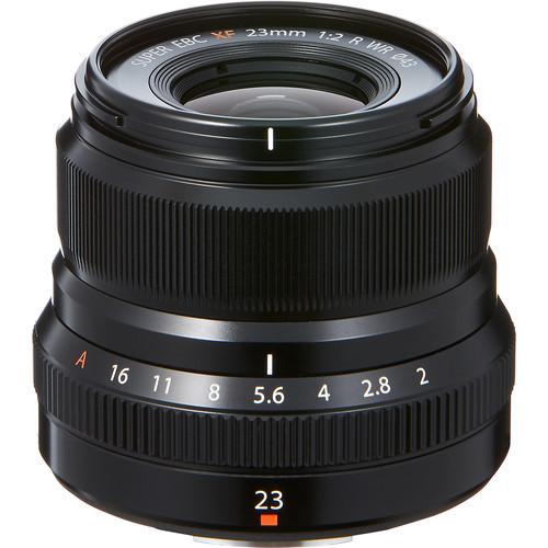 0000026290| Fujifilm XF23mm F2 R WR (Weather Resistant) Black X Lens