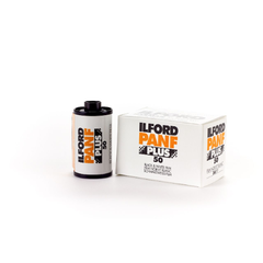  Ilford Pan F ISO 50 135mm 36 Exp Single Roll Film