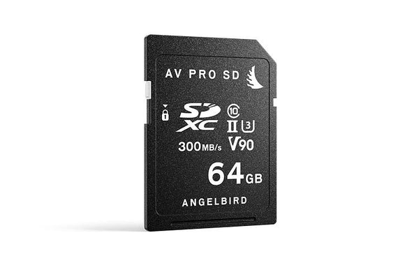 0000218495| Angelbird 64GB AV PRO SD MK2 V90 Memory Card