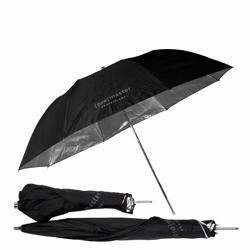 0000003995| ProMaster Compact Umbrella Black Silver-36" - 3375