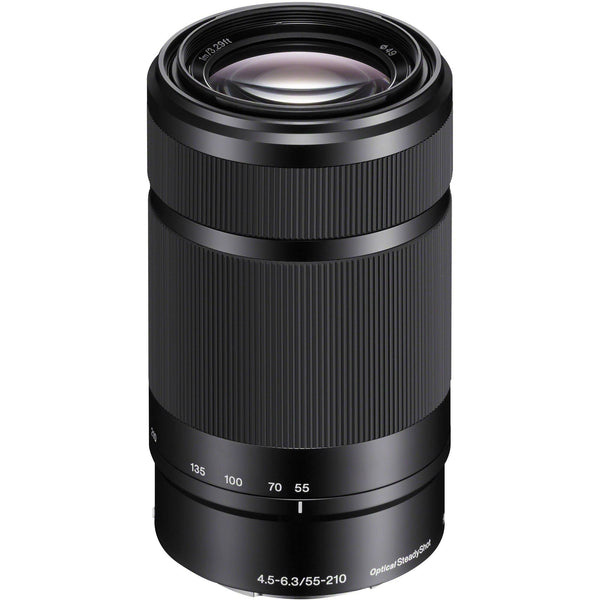 0000023490| Sony E-Mount 55-210mm F4.5-6.3 OSS Black Zoom Lens