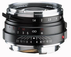 Voigtlander M Mount Lens 40mm f1.4 Nokton M Black