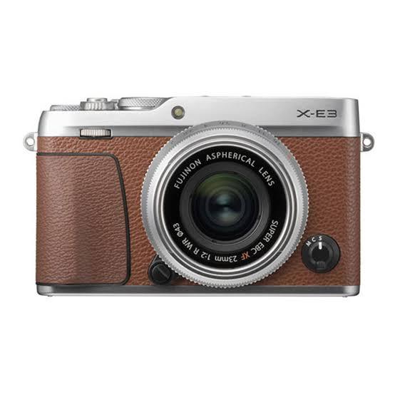 0000215990| Fujifilm X-E3 Digital Camera Brown Body & 23mm f/2 Silver Lens