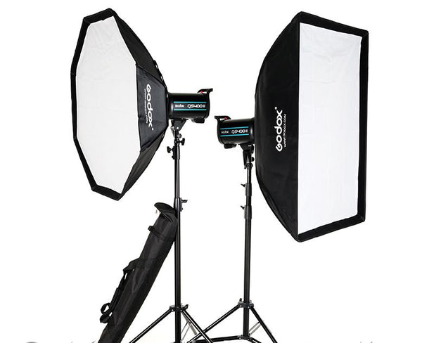 0000029990| Godox QSII Pro Series 400/400 Flash Kit