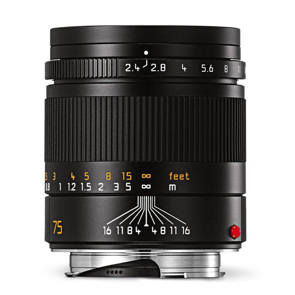 0000026990| Leica Summarit-M 75mm f/2.4 Lens Black Anodized Finish Lens (11682)