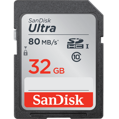  Sandisk SD Ultra 32GB 80MB/s Class 10 Card