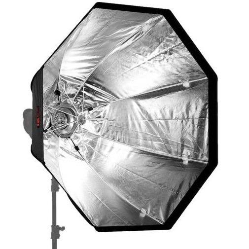 0000022995| Jinbei 120cm Quick Fold Octagonal Umbrella Soft Box Bowens S Mount