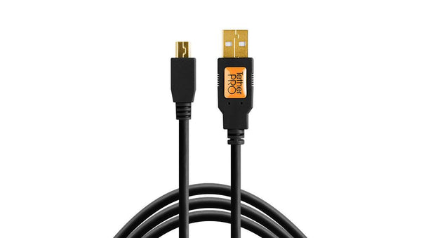 0000005775| Tether Tools Tetherpro USB 2 Male To Mini-B 5 Pin Cable - 4.6m Black