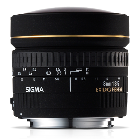 0000010490| Sigma AF 8mm F3.5 EX DG Fisheye Circular Canon Lens