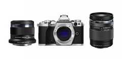  Olympus OM-D E-M5 II Silver 14-150mm & 45mm Lens Kit