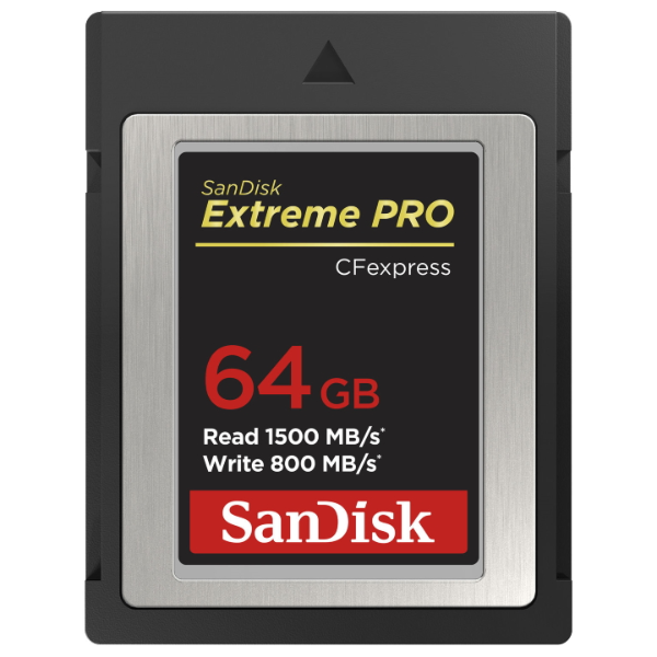 0000258999| SanDisk 64GB Extreme PRO CFexpress Card Type B 1500mb/s