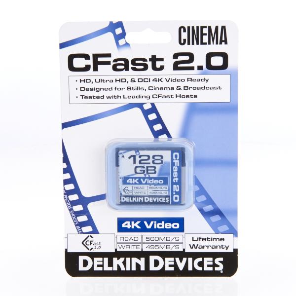 0000049995| Delkin 128GB Cinema CFast 2.0 Memory Card - 8909